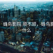 短评：蜂鸟影院 顺不顺，蜂鸟影院是什么