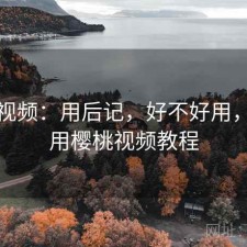 樱桃视频：用后记，好不好用，怎样用樱桃视频教程