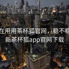 最近在用用茶杯狐官网，稳不稳，最新茶杯狐app官网下载