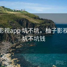 柚子影视app 坑不坑，柚子影视app 坑不坑钱
