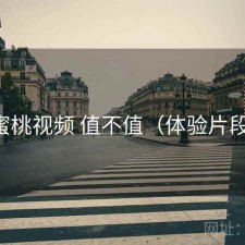 蜜桃视频 值不值（体验片段）