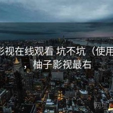 柚子影视在线观看 坑不坑（使用备注），柚子影视最右