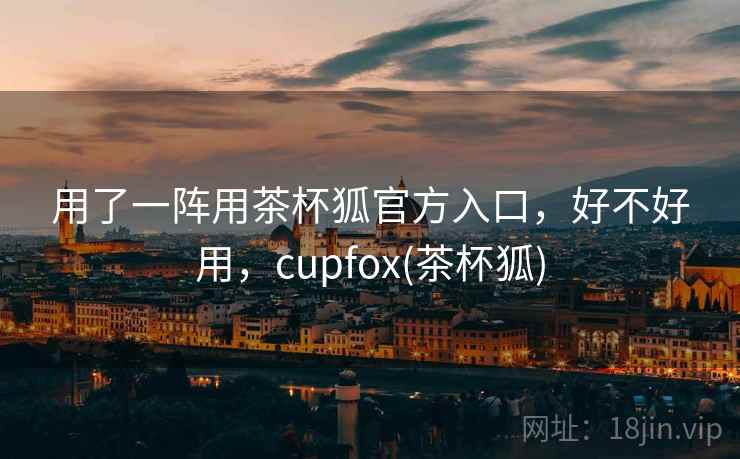 用了一阵用茶杯狐官方入口，好不好用，cupfox(茶杯狐)  第1张